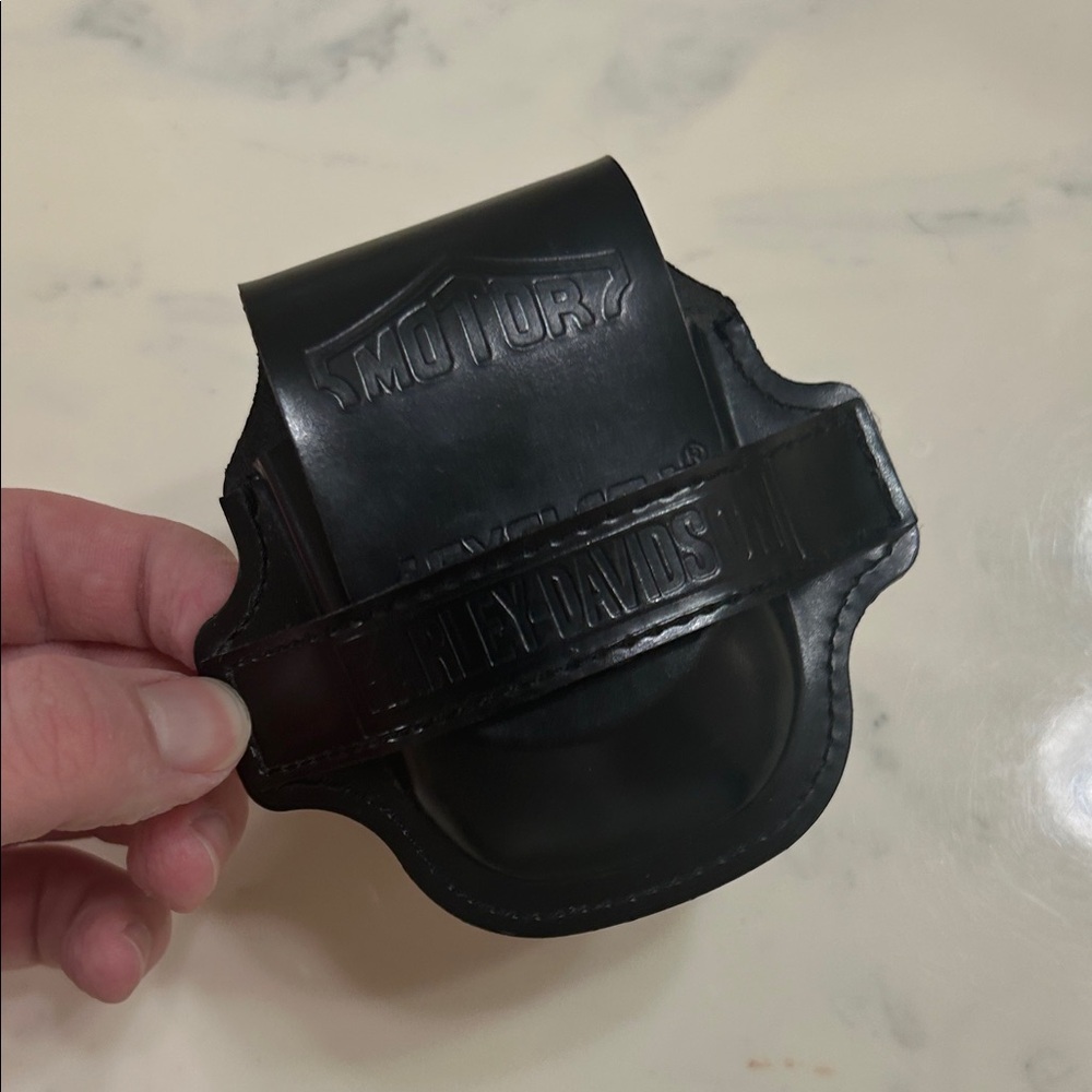 Vintage Harley-Davidson Black Leather cigarette holder